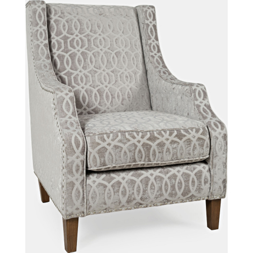 Quinn Accent Chair in Dove Grey Fabric